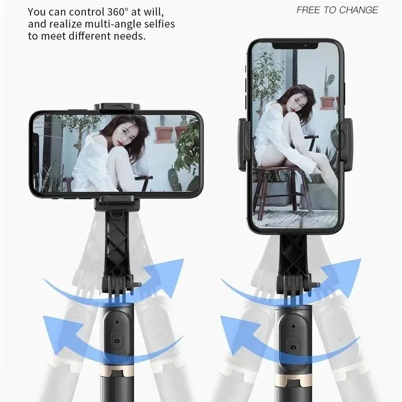 Q08 Mobile Gimbal Stabilizer Selfie Stick Tripod - Nexol Frame